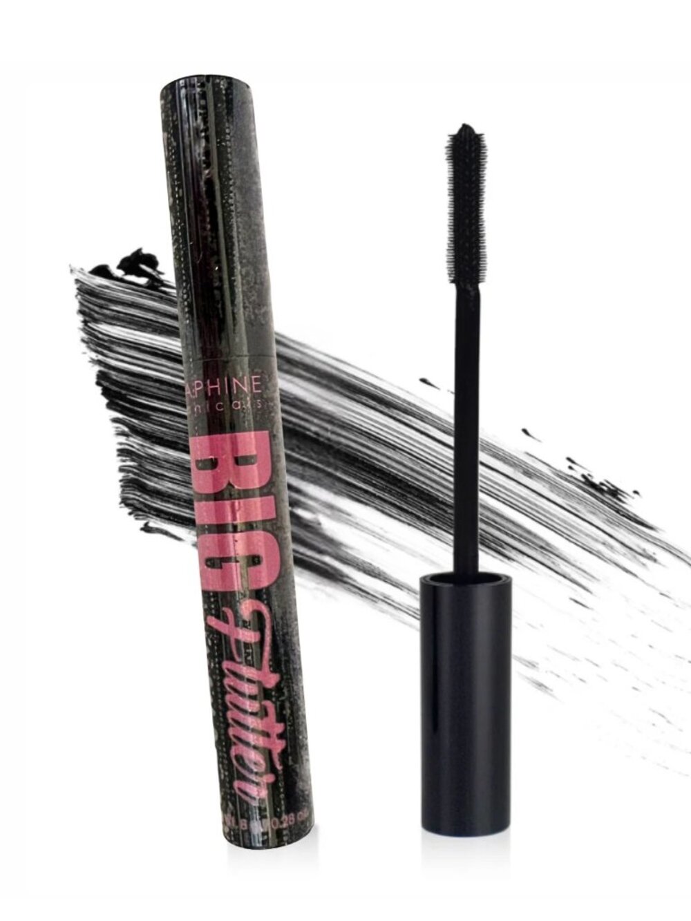 Seraphine Botanicals Big Flutter Waterproof Lifting Mascara Onyx Vegan Black Mas